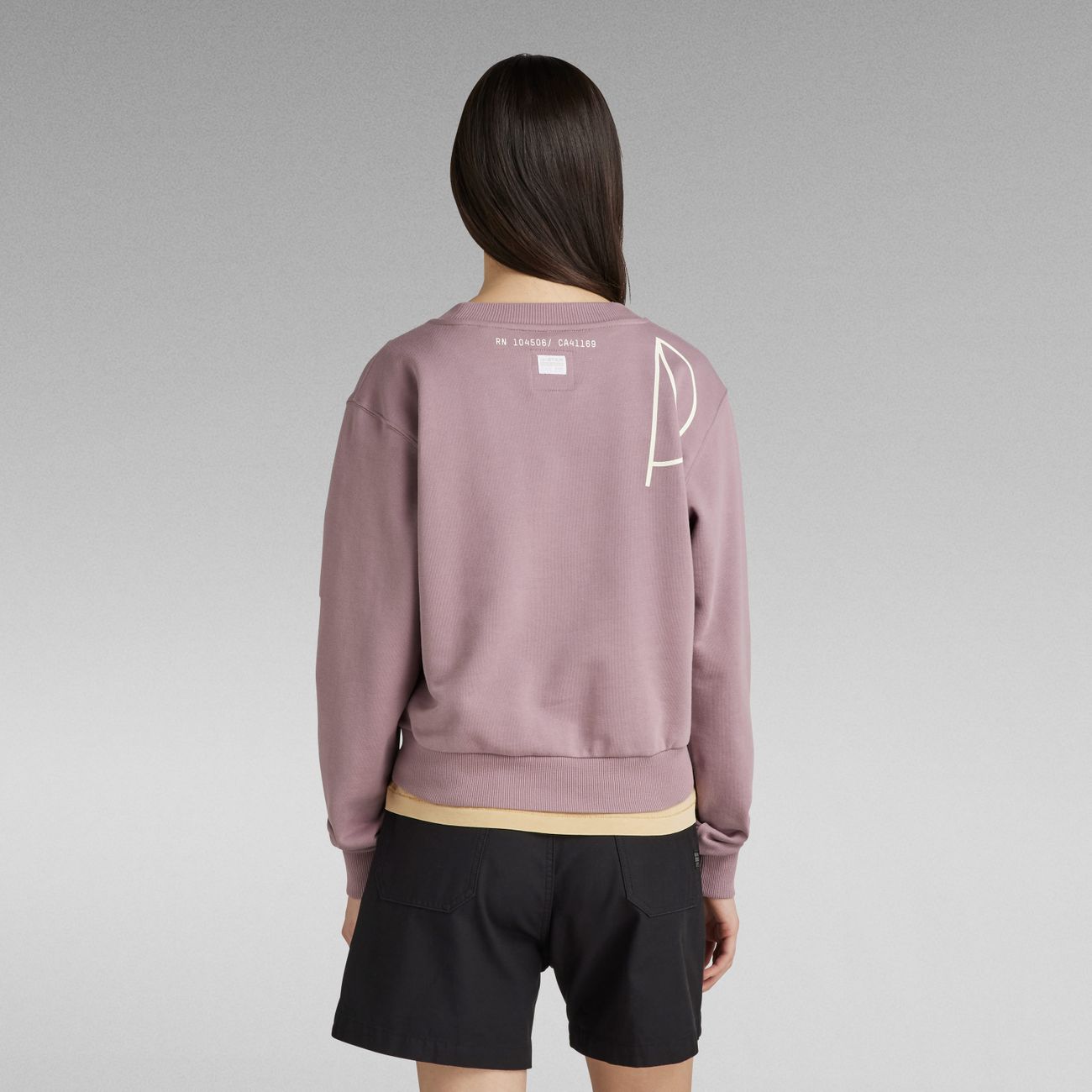 G-STAR RAW DENIM MULTI GRAPHIC CROPPED LOOSE SWEATSHIRT Damen Sweatshirt